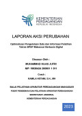 LAPORAN AKSI PERUBAHAN OPTIMALISASI PENGELOLAAN DATA DAN INFORMASI PELATIHAN
TEKNIS BPAP MAKASSAR BERBASIS DIGITAL